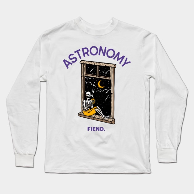 Astronomy Fiend. Long Sleeve T-Shirt by Expanse Collective